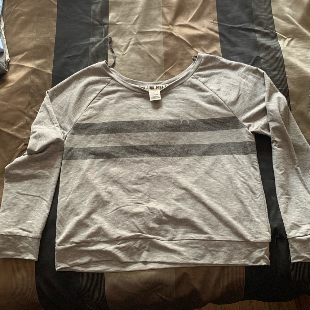 Grey VS Pink Long Sleeve shirt